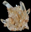 Tangerine Quartz Crystal Cluster - Madagascar #58877-1